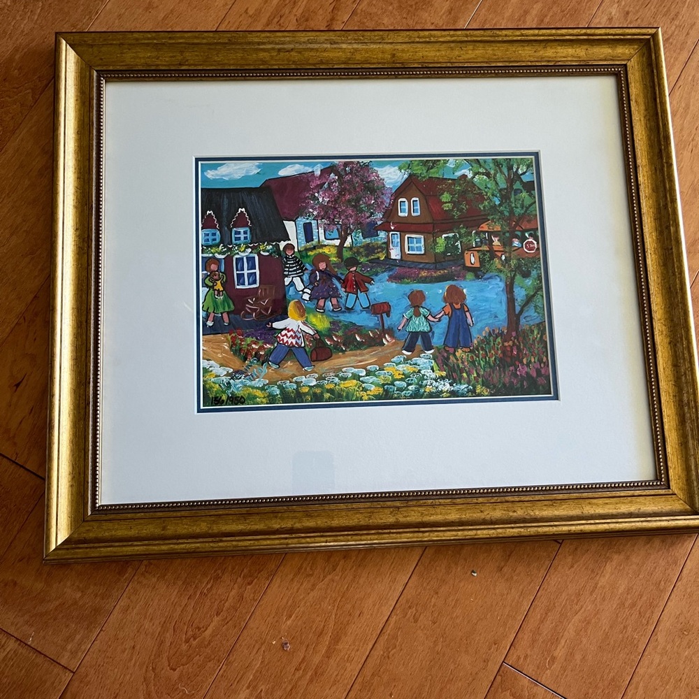 Katerina Mertikas “Our Morning Ride” limited edition framed print